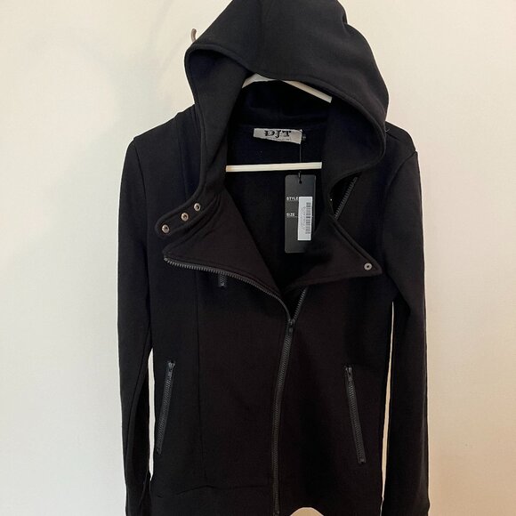 Asymmetrical Zip Hooded Jacket - Picture 2 of 7